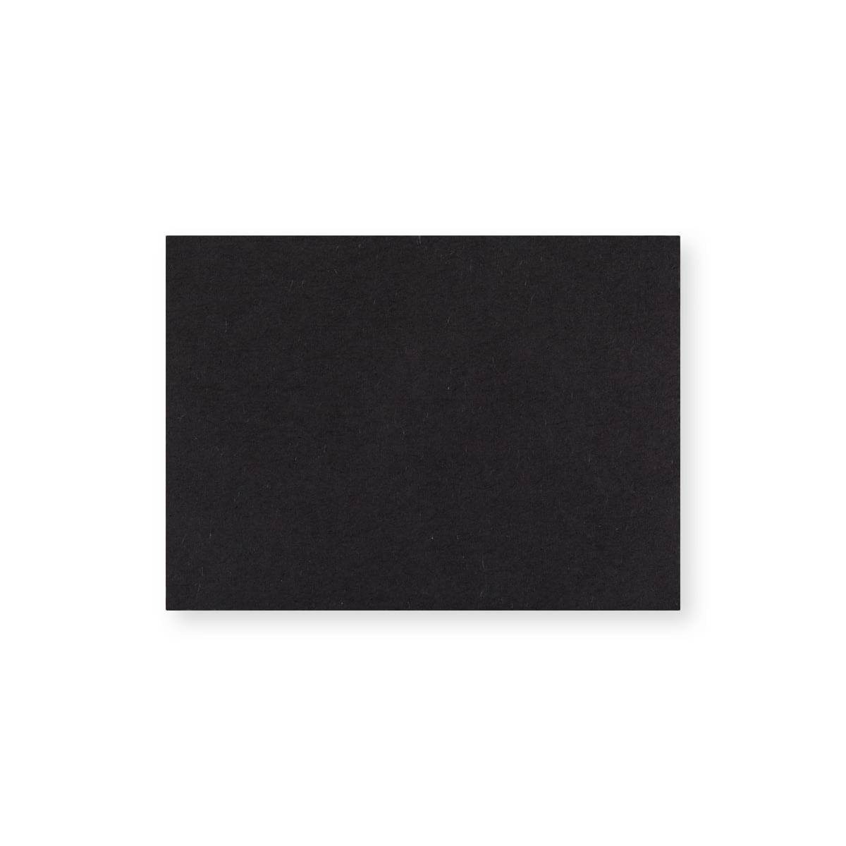 Melna gumijota V-veida apsveikuma kartītes aploksne (70 x 100 mm)