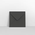 Black Coloured Gummed Greeting Card V Flap Envelopes