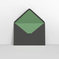 Black & Green Fancy Paper Lined Envelopes