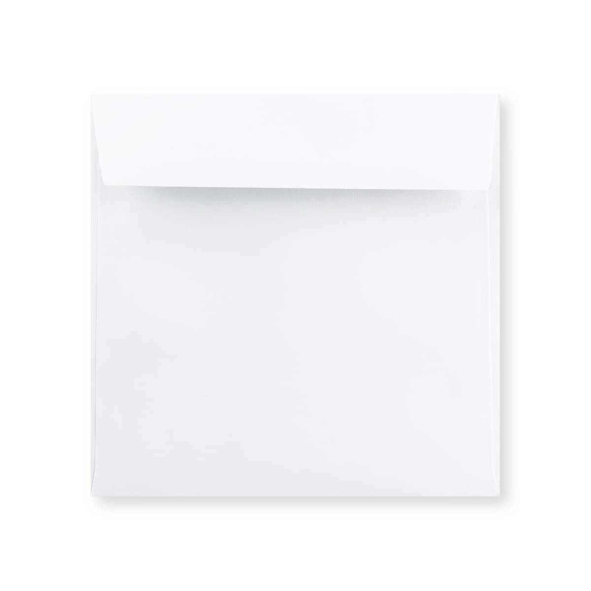 Balta aploksne - ar taisnu atloku 185x185 mm
