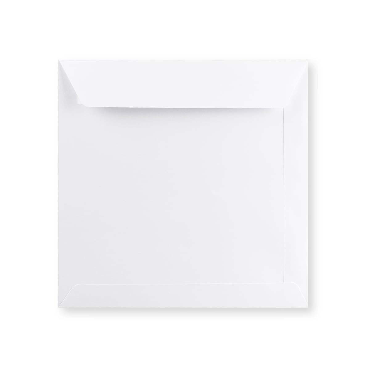 Balta aploksne - ar taisnu atloku 200x200 mm