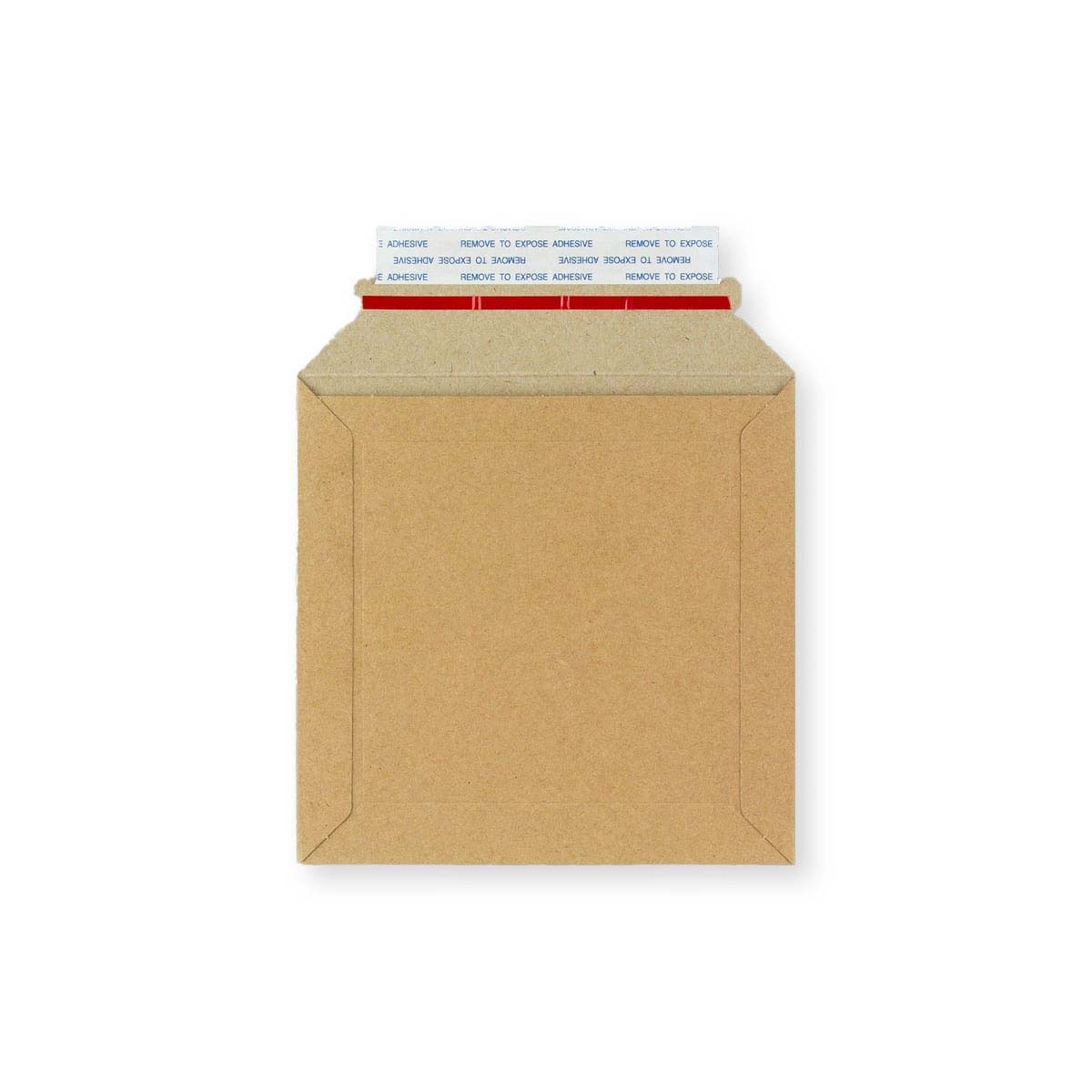 Manilas brūns atplēšams un aizzīmogojams cietā kartona pastkastītes aploksne (150 x 150 mm)