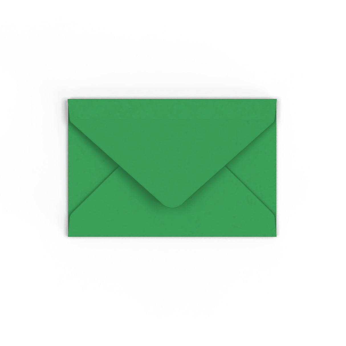 Kelly Green Lielbritānijā ražota gumijota aploksne (62 x 94 mm)