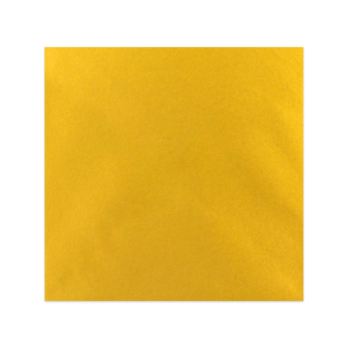 Metāliski zelta krāsā gumijota V-veida apsveikuma kartītes aploksne (140 x 140 mm)