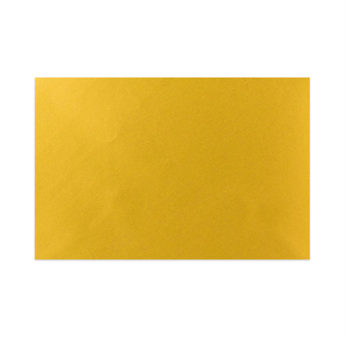 Metāliski zelta krāsā gumijota V-veida apsveikuma kartītes aploksne (62 x 94 mm)