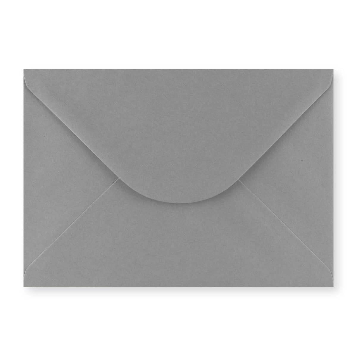 C5 tumši pelēka, gumijota V-veida aploksne apsveikumiem (162 x 229 mm)