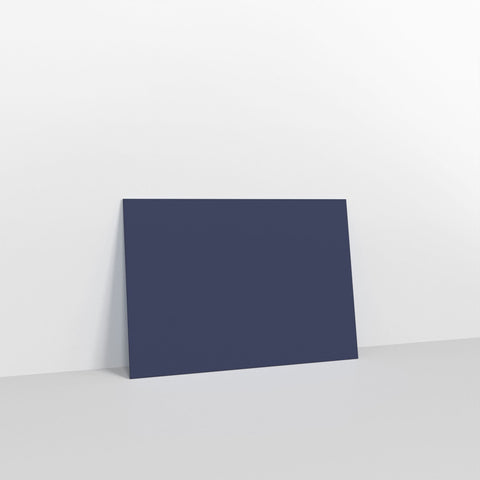 Dark Blue Coloured Gummed V Flap Envelopes