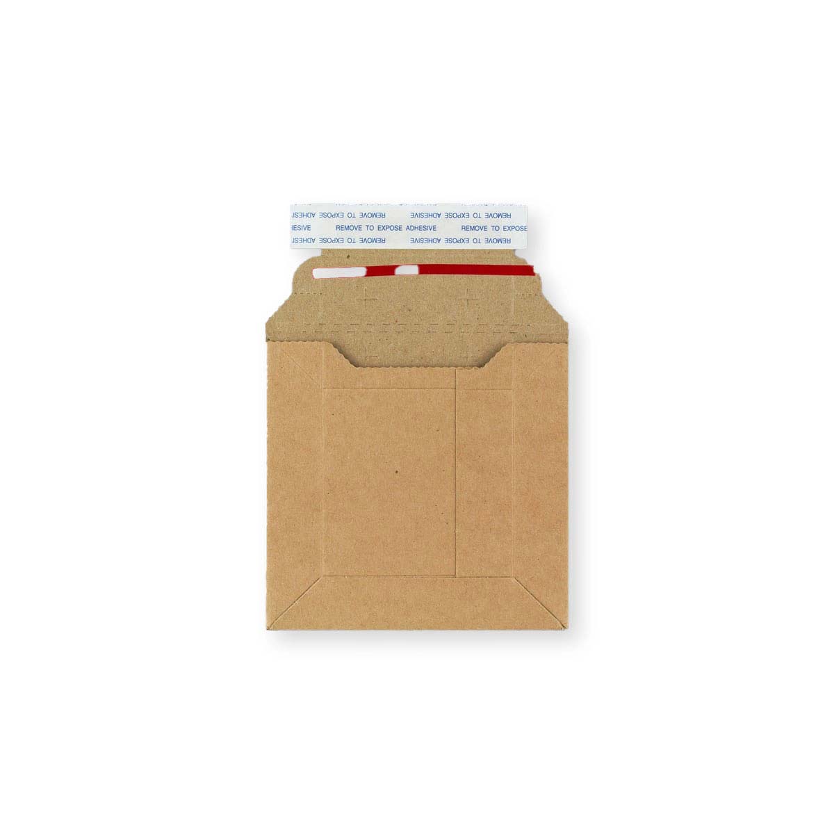Manilas brūns atplēšams un aizzīmogojams cietā kartona pasta aploksnes (120 x 120 mm)