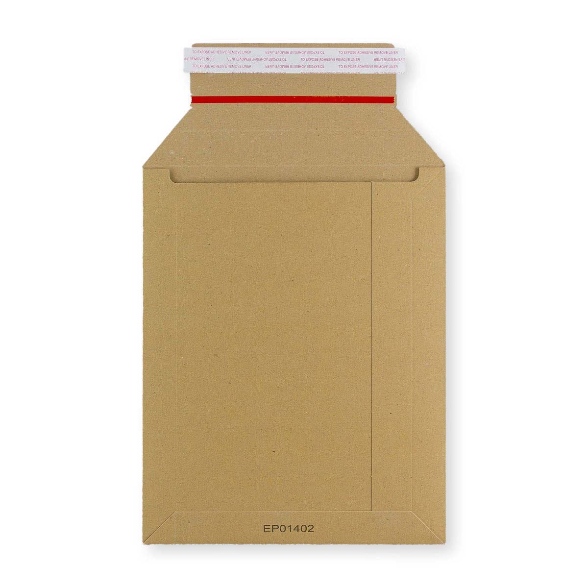 Manilas brūns atplēšams un aizzīmogojams cietā kartona pastkastes aploksne (265 x 210 mm)