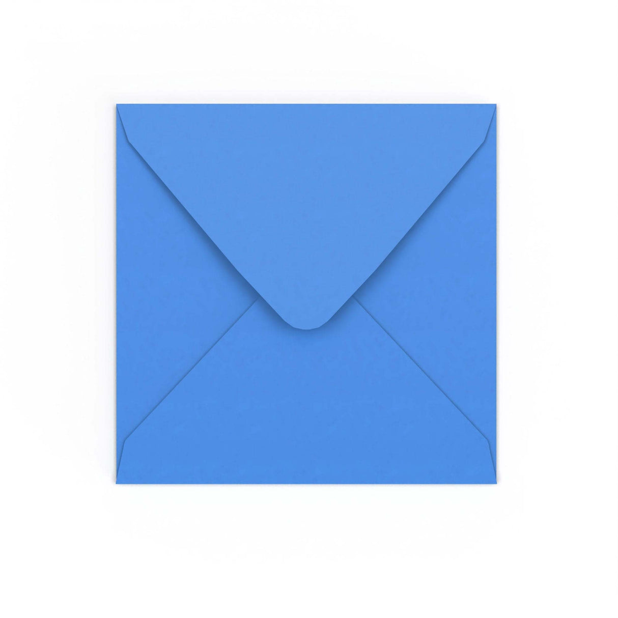 Spilgti zila gumijota V-veida aploksne (155 x 155 mm)