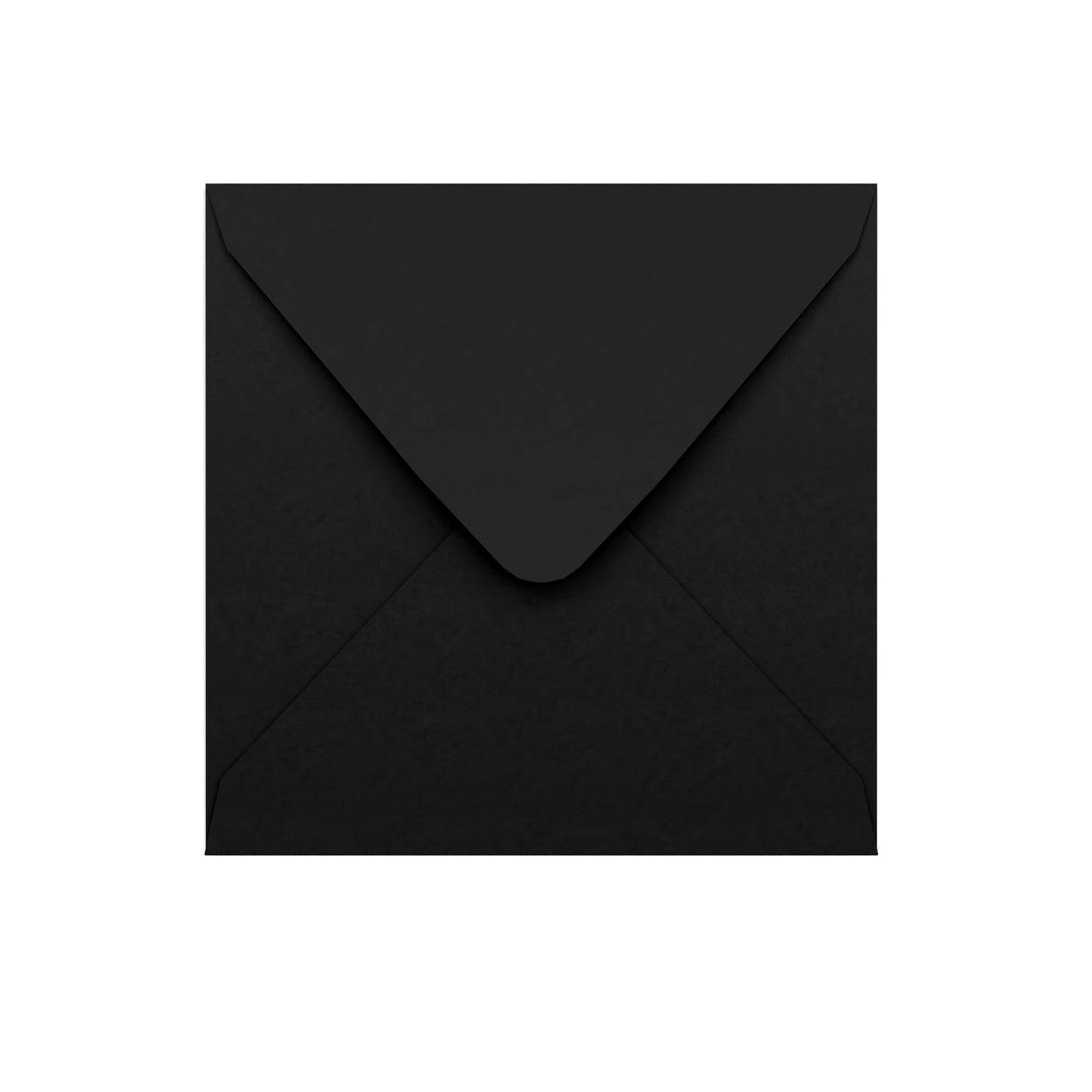 Plic negru gumat cu clapetă în V 155×155 mm