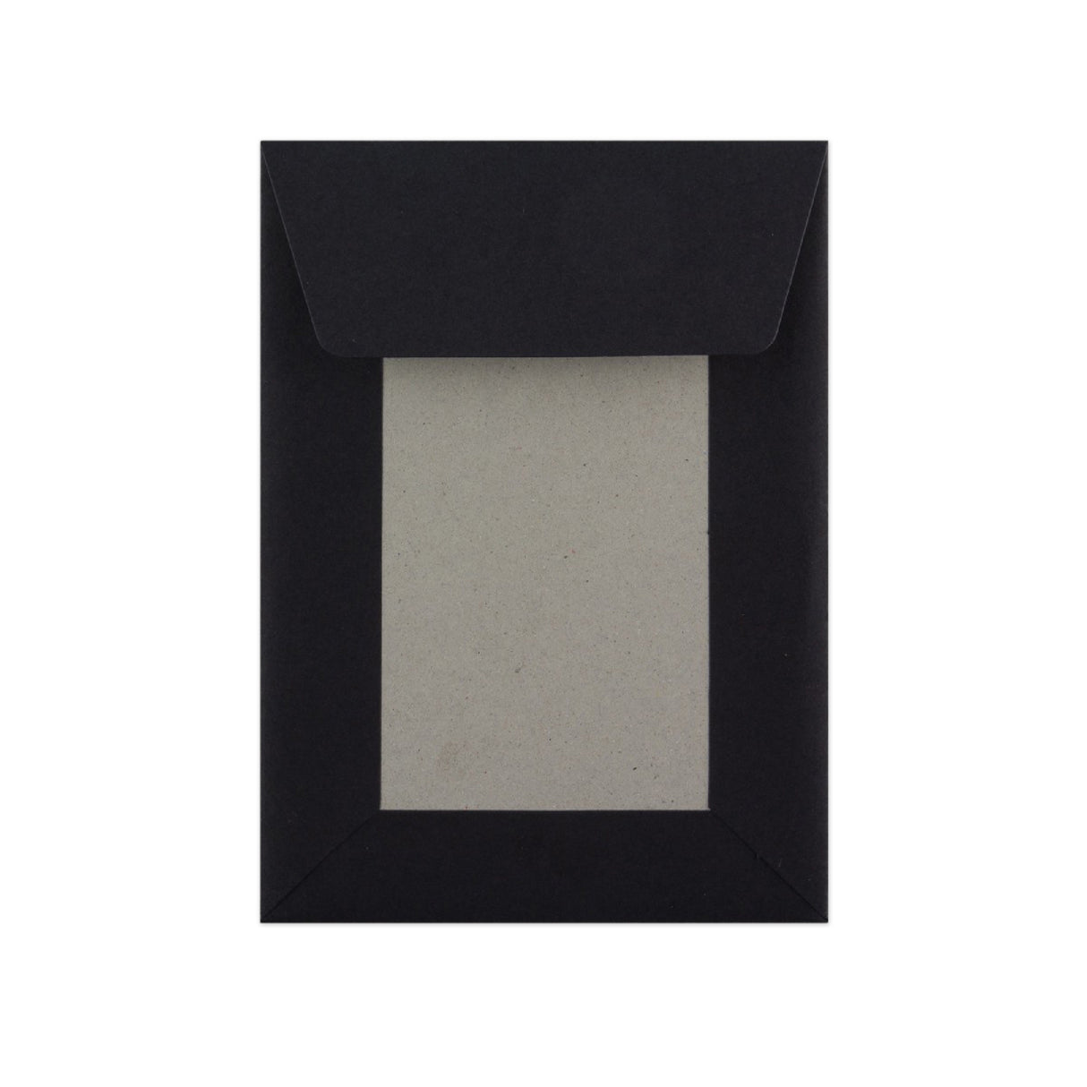 C6 Μαύρο χαρτόνι πίσω, φάκελος Peel & Seal (162 x 114mm)