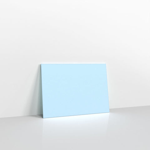 Pale Blue Coloured Gummed V Flap Envelopes