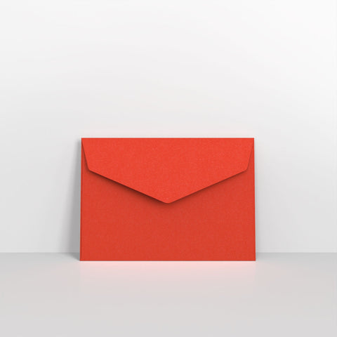 Red Coloured Peel and Seal V Flap Envelopes