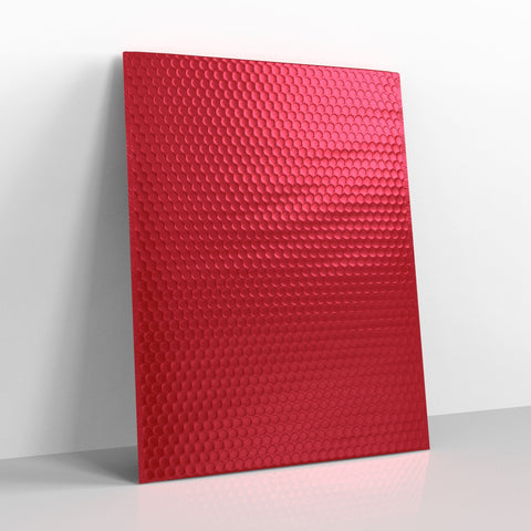 Red Metallic Finish Bubble Bag Mailers