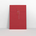 Red String & Washer Gusset Envelopes