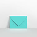 Robin Egg Blue Coloured Gummed V Flap Envelopes