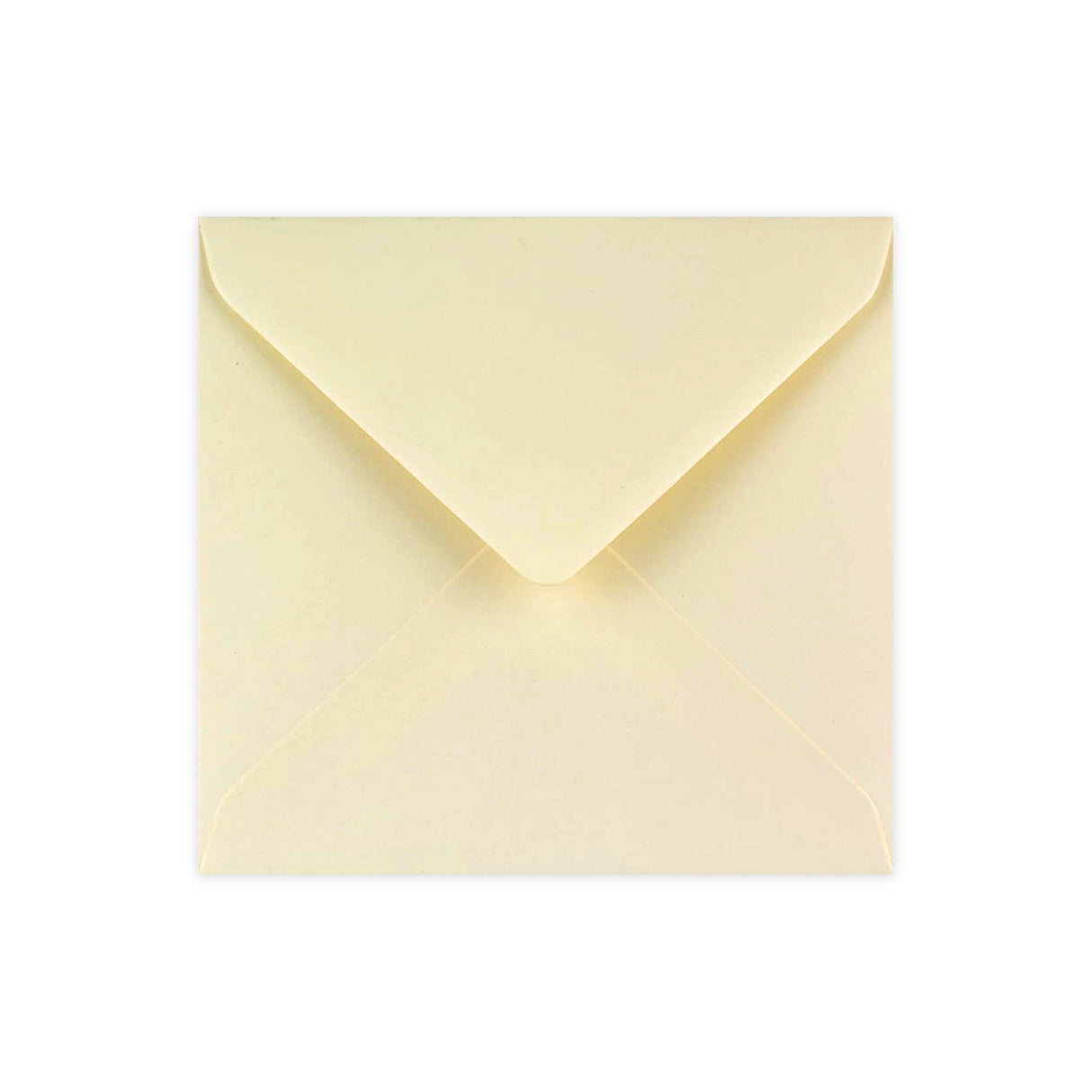 Ivory Wove Gummed V-Flap apsveikuma kartītes aploksne (155 x 155 mm)