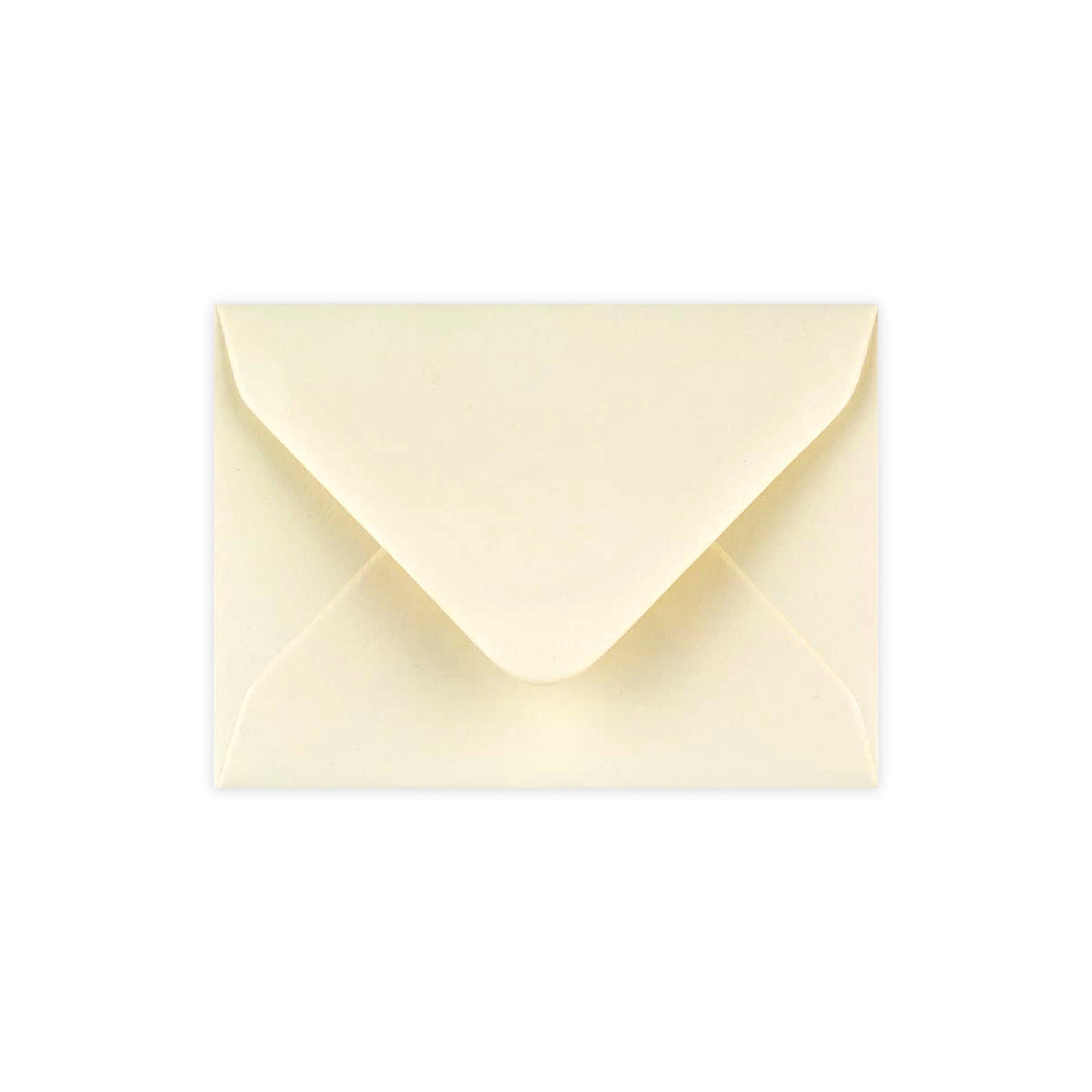 Ivory Wove Gummed V-Flap apsveikuma kartītes aploksne (70 x 100 mm)