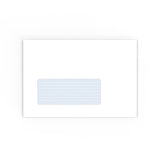 Busta colore bianco con stampa interna - finestra 114x162 mm (C6)