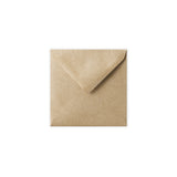 Kraft aploksne ar rievotu apdari 116x116 mm