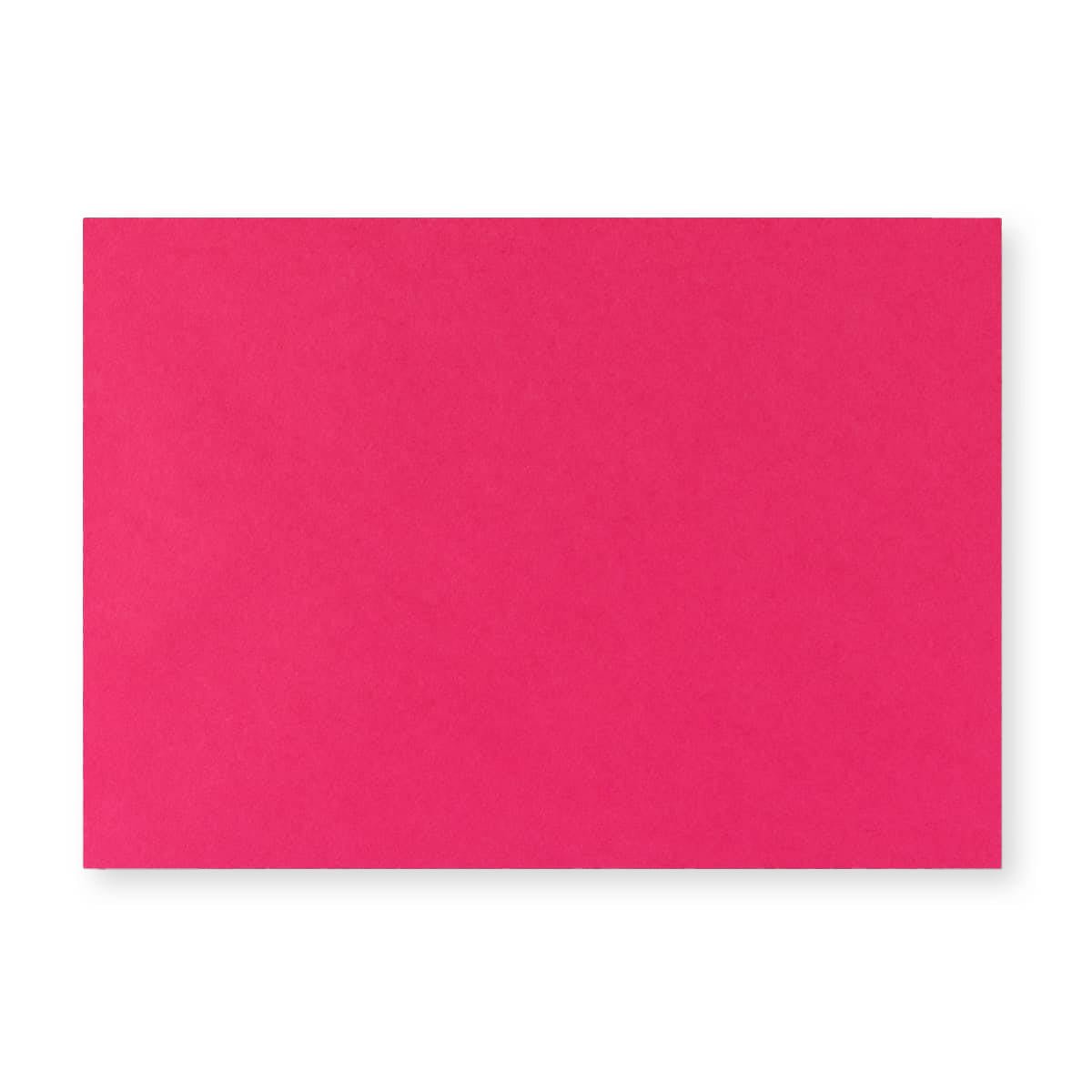 C6 fušijas rozā gumijota V-veida aploksne apsveikumiem (114 x 162 mm)