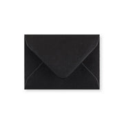 Black Gummed V-Flap Greeting Card Envelope (70 x 100mm)