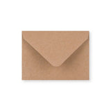 Recyklovaná hnědá obálka 82x113 mm (C7)