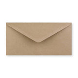 Busta in carta riciclata marrone 110x220 mm (DL)