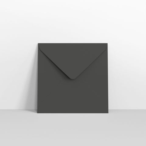 Black Coloured Gummed V Flap Envelopes