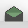 Black & Green Fancy Paper Lined Envelopes