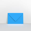 Bright Blue Coloured Gummed V Flap Envelopes