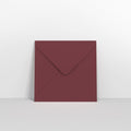 Burgundy Coloured Gummed V Flap Envelopes