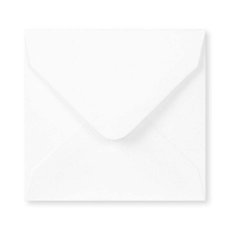 100x100 mm Busta quadrata bianca gommata