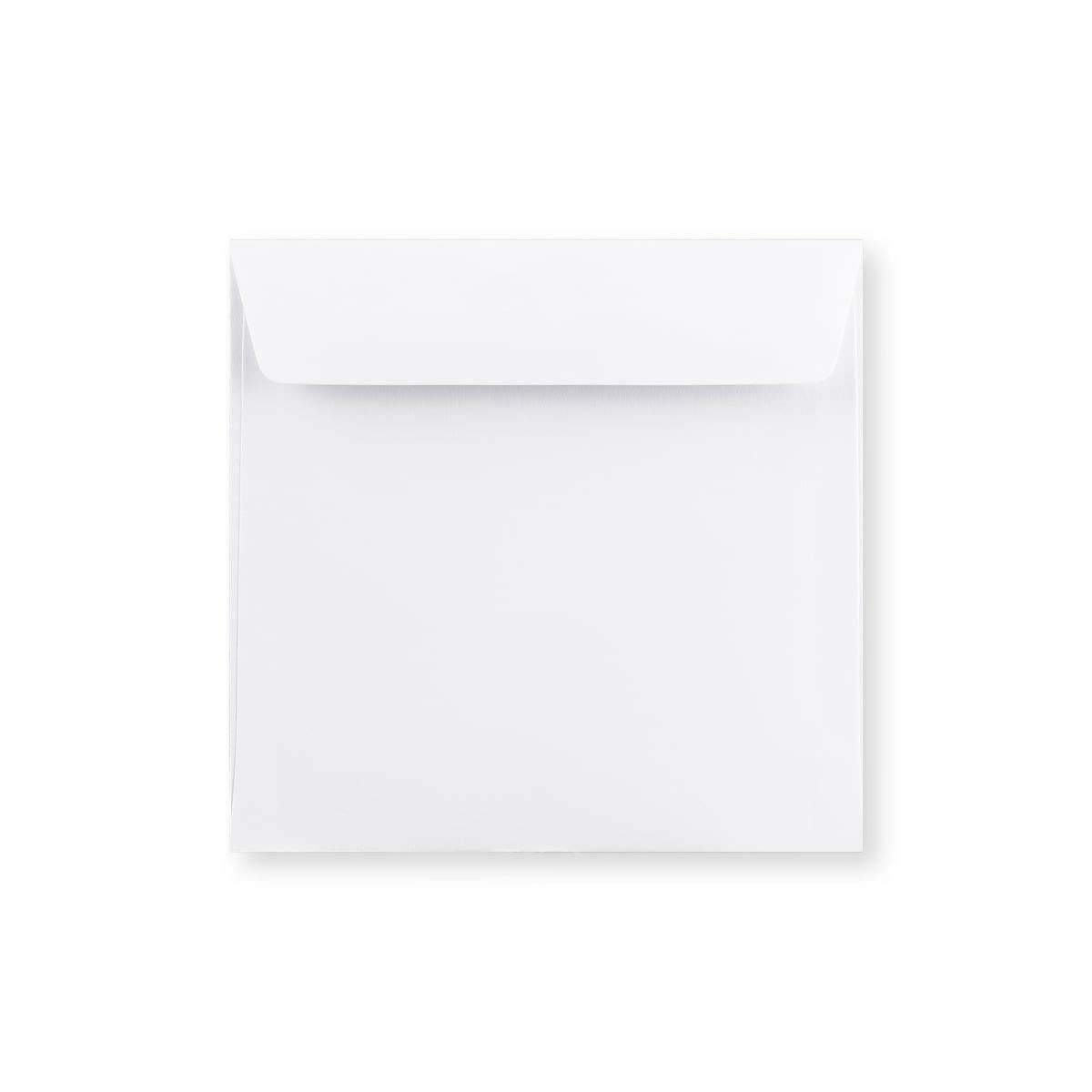 Balta aploksne - ar taisnu atloku 155x155 mm