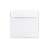 Balta aploksne - ar taisnu atloku 155x155 mm