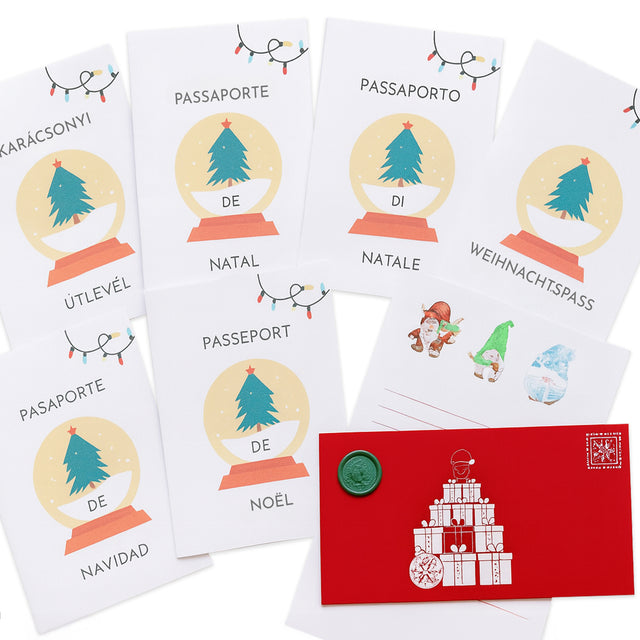 Christmas Passport, Envelope GCDLDG-CH3, Santa's Letter & Wax Seal
