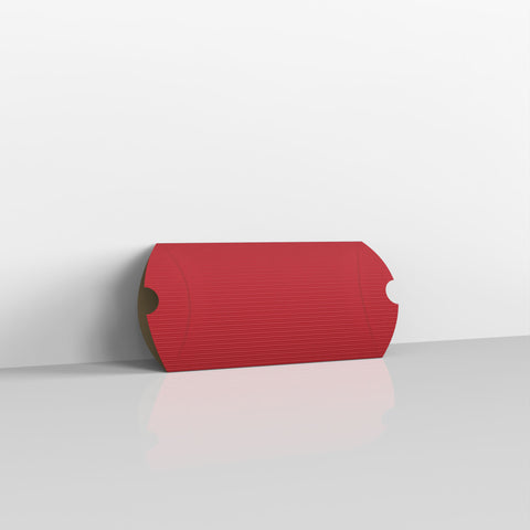 Red Corrugated Pillow Boxes