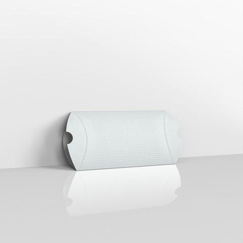 Silver Corrugated Pillow Boxes