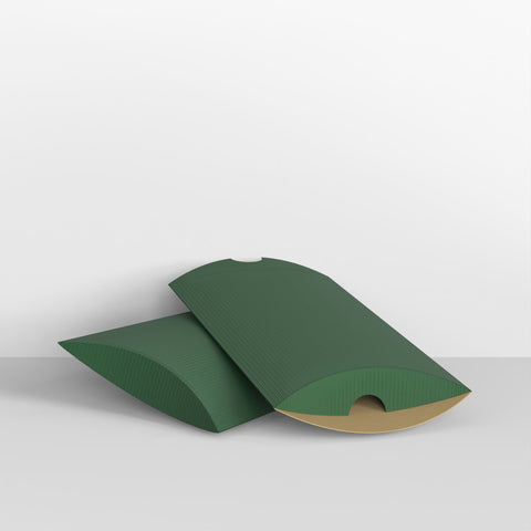 Cajas de cartón ondulado verde oscuro para almohadas