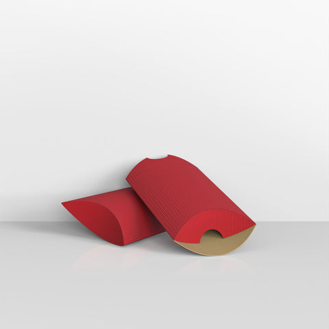 Cajas rojas de cartón ondulado para almohadas