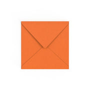 Flame Orange British Made Gummed V-Flap Envelope (155 x 155mm)