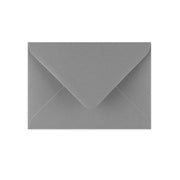 C6 Grey British Made Gummed V-Flap Envelope (114 x 162mm)