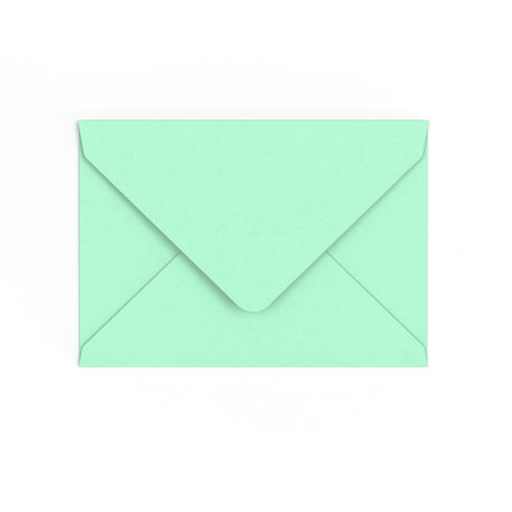 C6 Jade Green British Made Gummed V-Flap Envelope (114 x 162mm)