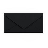 DL Μαύρος βρετανικός φάκελος V-Flap (110 x 220mm)