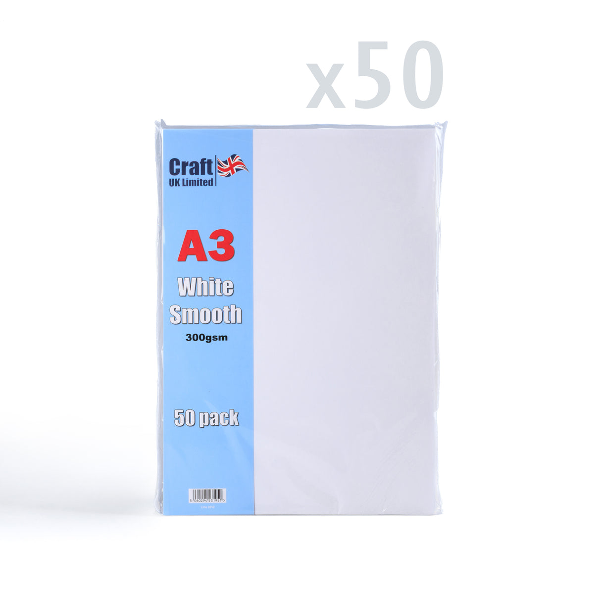 A3 Bílá Kartička 300 g/m² balení 50 ks