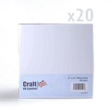 300x300 baltos „Premier“ kortelės, 250 g/m², pakuotė