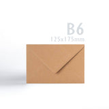 Kraft Kuverts 110 g/m² Pack mit 150 Stück
