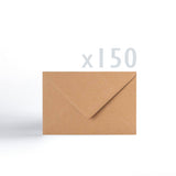 Kraft Kuverts 110 g/m² Pack mit 150 Stück