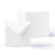 White Smooth Cards & Envelopes Pack White 130x130 mm + 125x125 mm